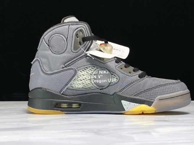 Cheap TBkick 5 Jordan x CT8480-001 Air Off-White Black 0729